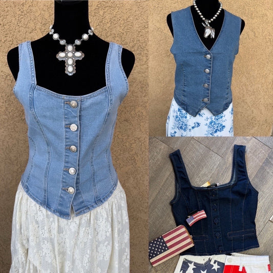 Denim vests !