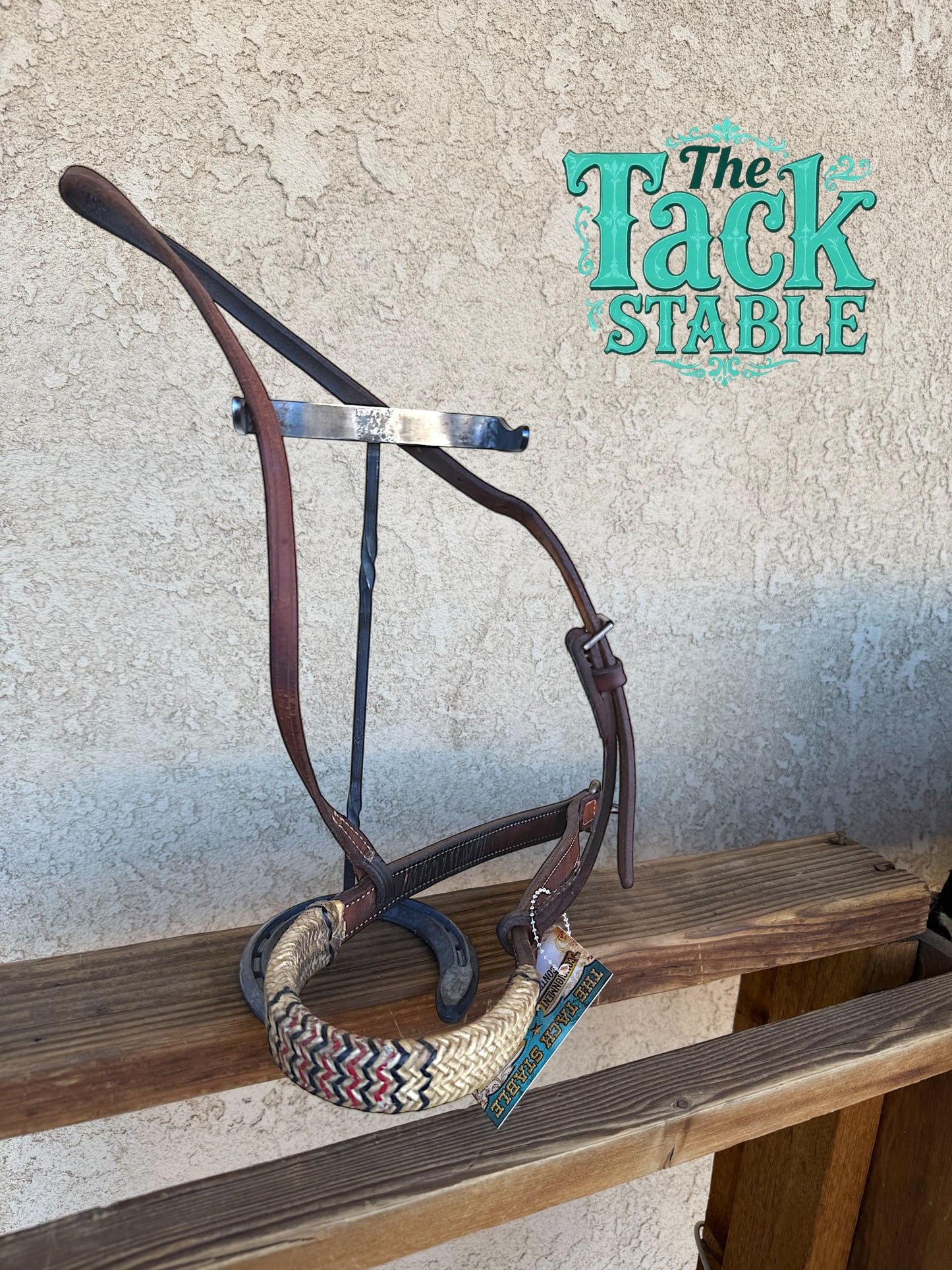 Rawhide braided noseband